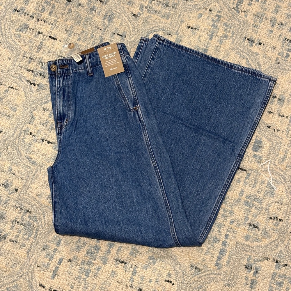 Madewell Wide Sweep Denim Trousers